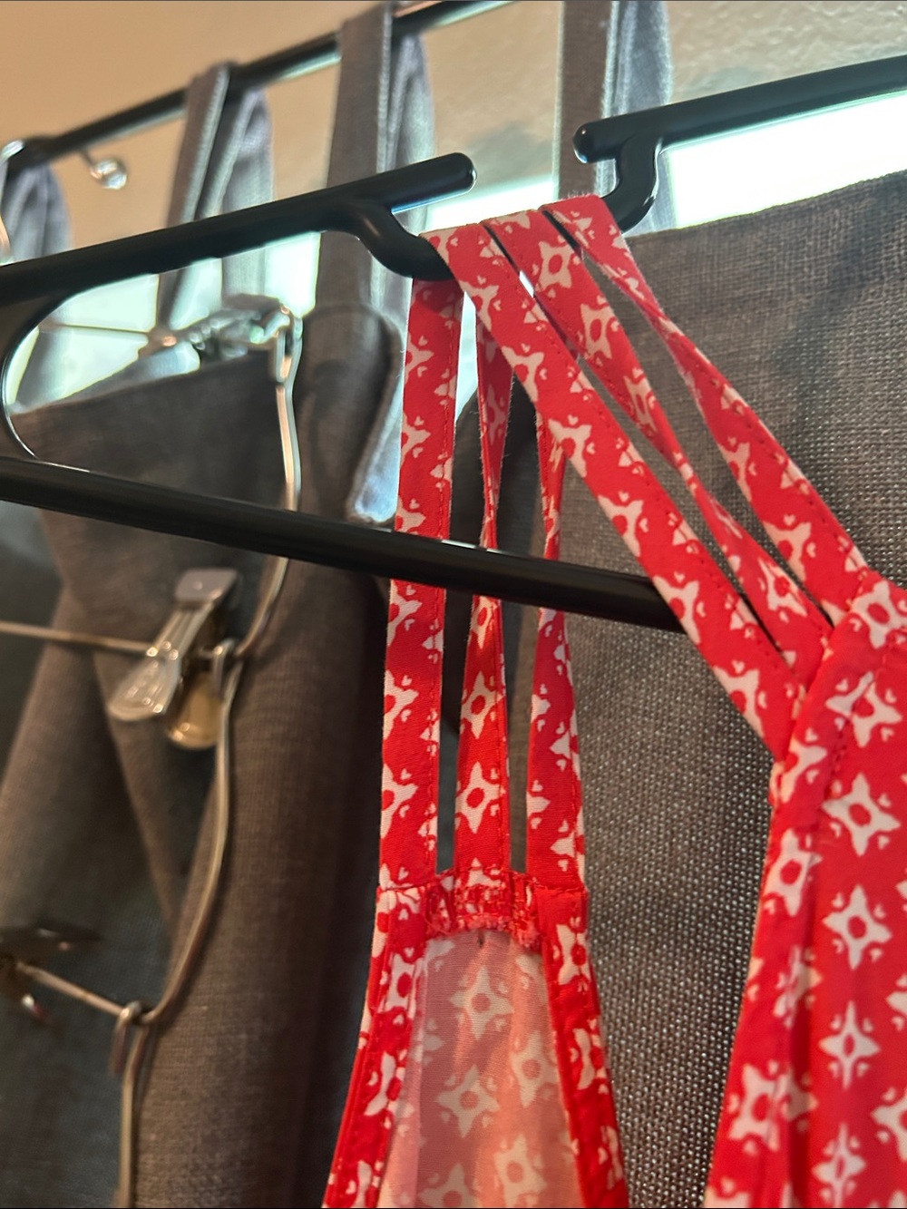 GAP Red Patterned Racerback Mini Dress - Picture 5 of 5